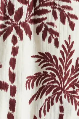 Short Relaxed Fit à motif - Blanc/palmiers — photo 2
