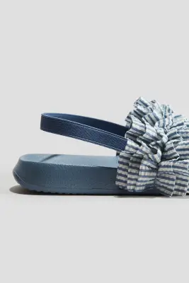 Chaussures de piscine - Bleu clair/rayé — photo 1