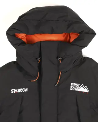 X Starcow WRAP Down Parka Black / Orange — photo 2