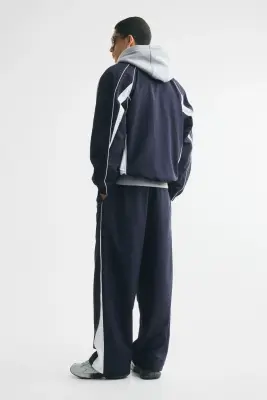 Pantalon de survêtement Loose Fit en nylon - Bleu marine/Sport 92 — photo 2