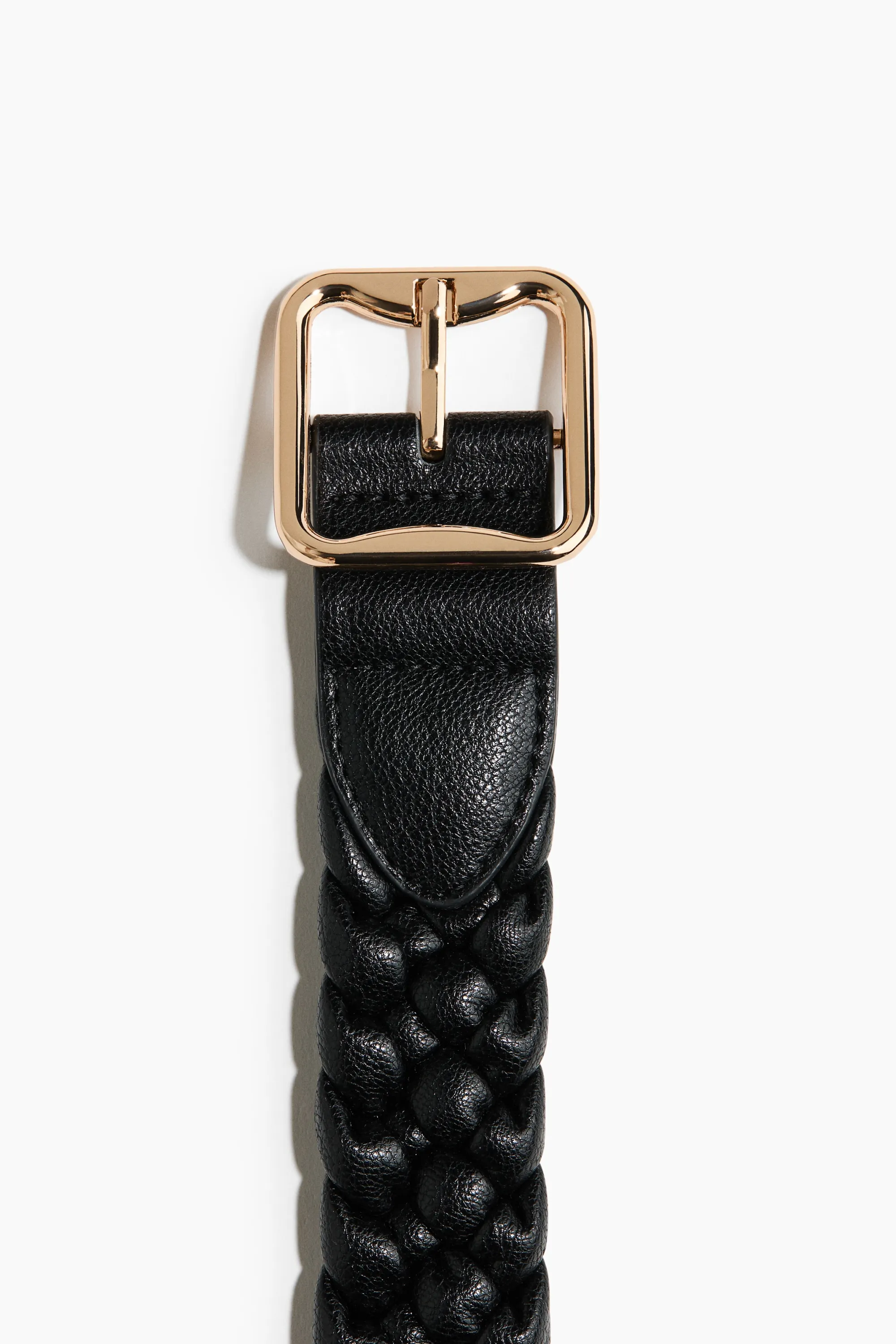 Ceinture tressée - Noir