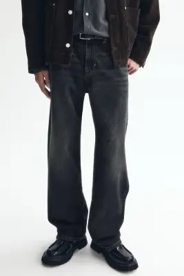 Relaxed Jeans - Noir denim — photo 1