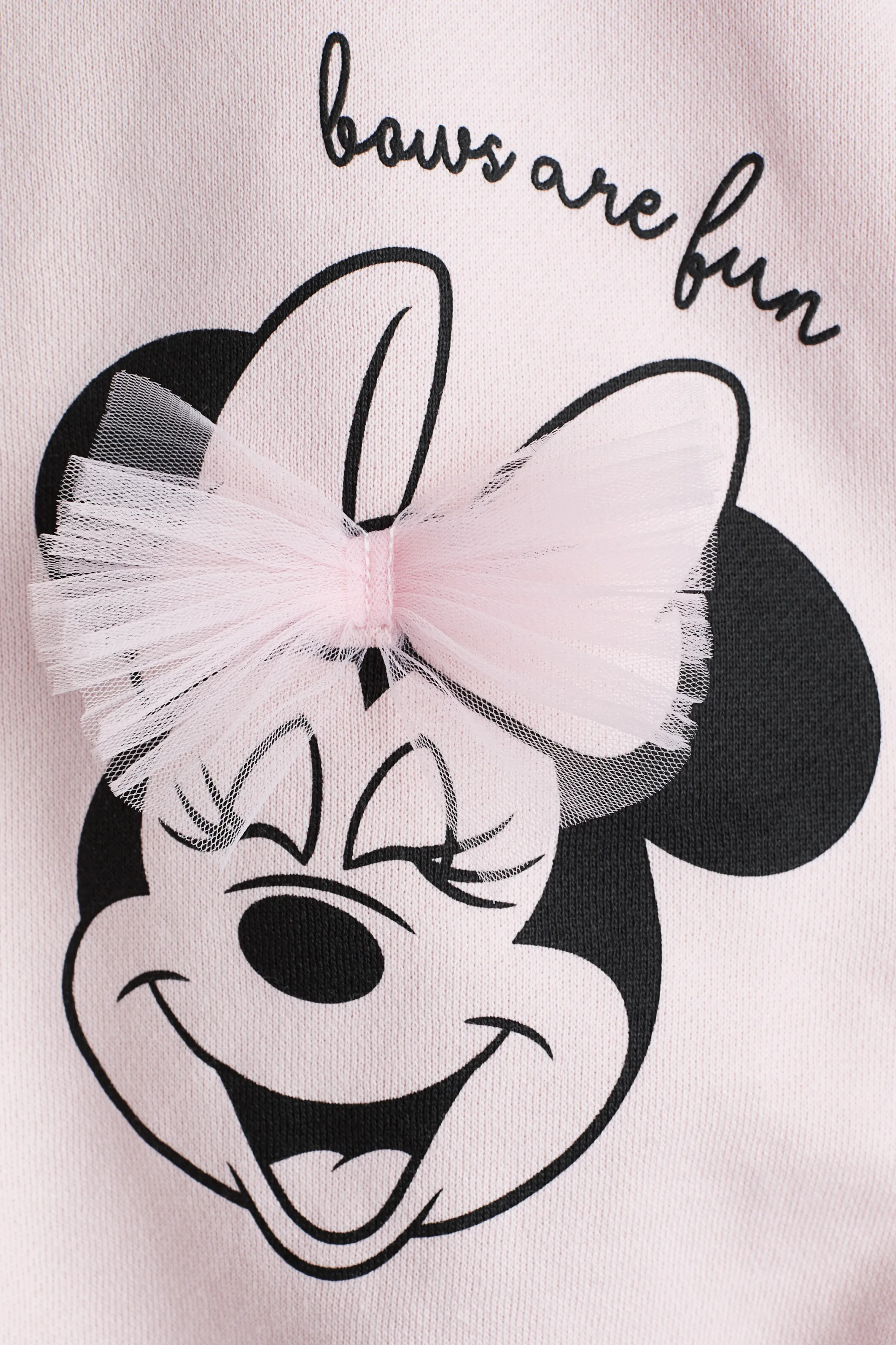 Sweat oversize ornementé - Rose clair/Minnie