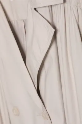 Trench oversize - Taupe cendré clair — photo 5