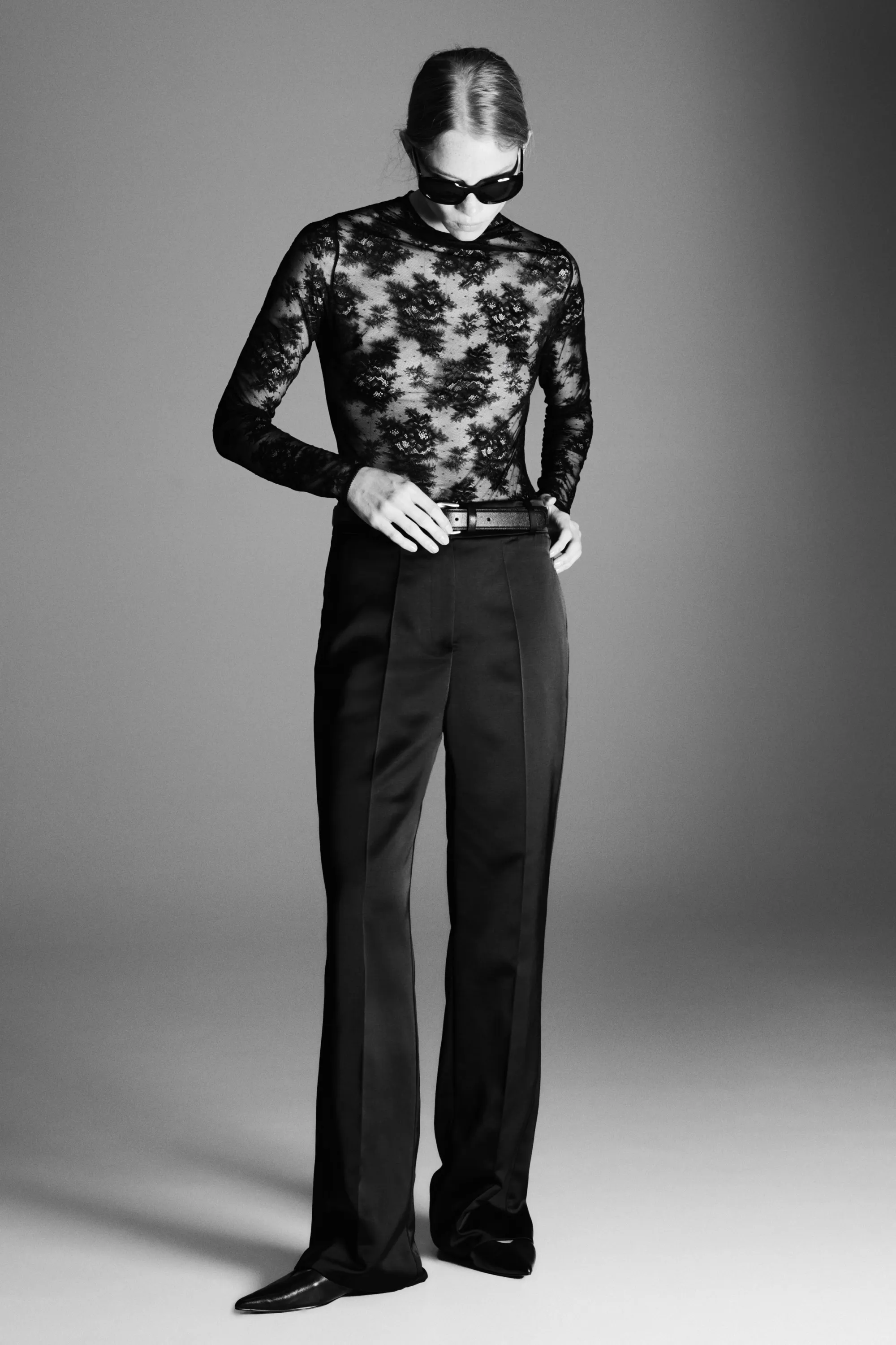 Pantalon chic avec taille haute - Noir