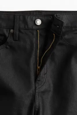 Petite Fit Slim High Jeans - Noir denim — photo 2