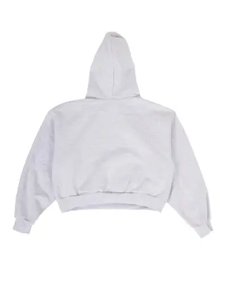 Cropped Hoodie Women Starcow Chillin Ash Grey — photo 5