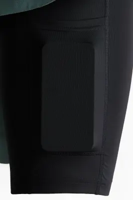 Short de sport superposé DryMove™ - Vert ancien — photo 4