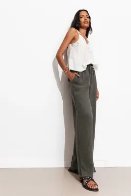 Pantalon gaze de coton Femme — photo 3