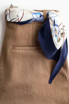 Short avec foulard - Beige — photo 3
