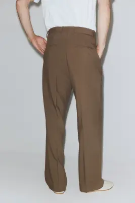 Pantalon chic à jambes larges Four-way Stretch - Marron clair — photo 4