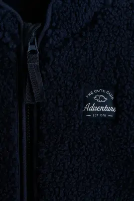 Veste en tissu Teddy bear - Bleu marine — photo 5