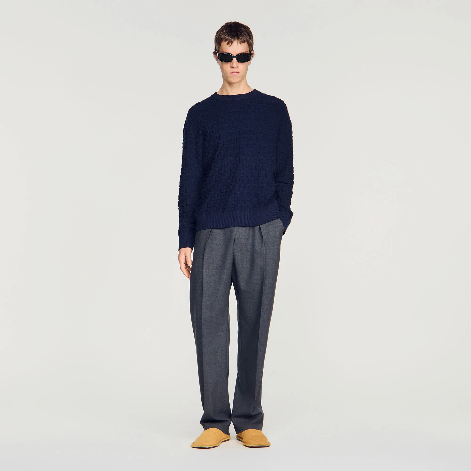 Pull en maille éponge