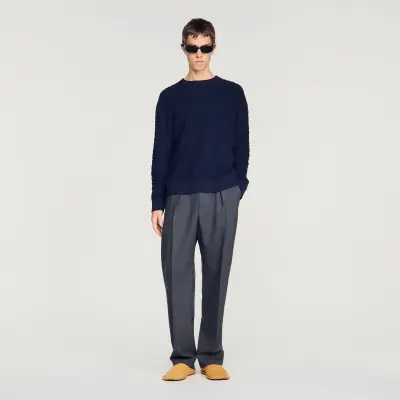 Pull en maille éponge
