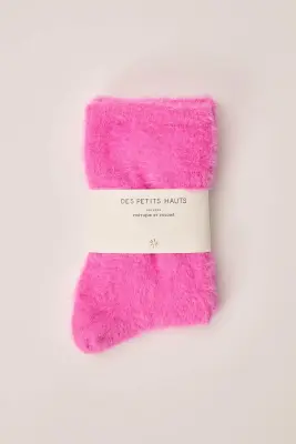 Chaussettes Pierette Rose Fluo — photo 1