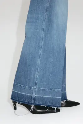 Wide High Jeans - Bleu denim — photo 2