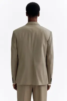 Veste Regular Fit à fermeture droite - Vert kaki — photo 4