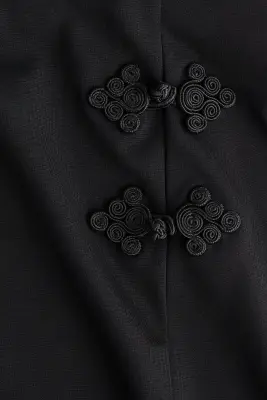 Jupe courte en viscose mélangée - Noir — photo 4