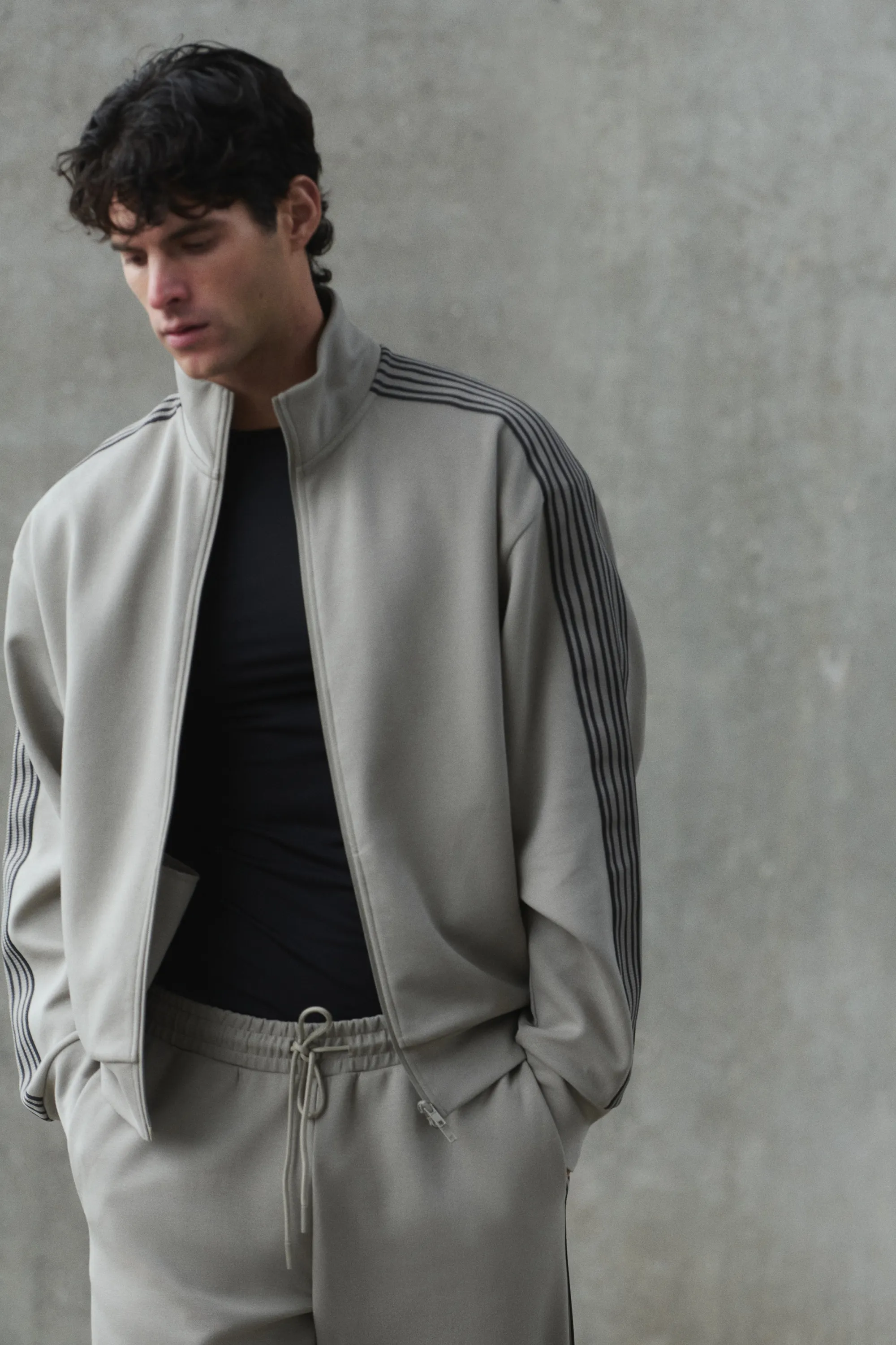 Veste de survêtement Regular Fit DryMove™ - Beige