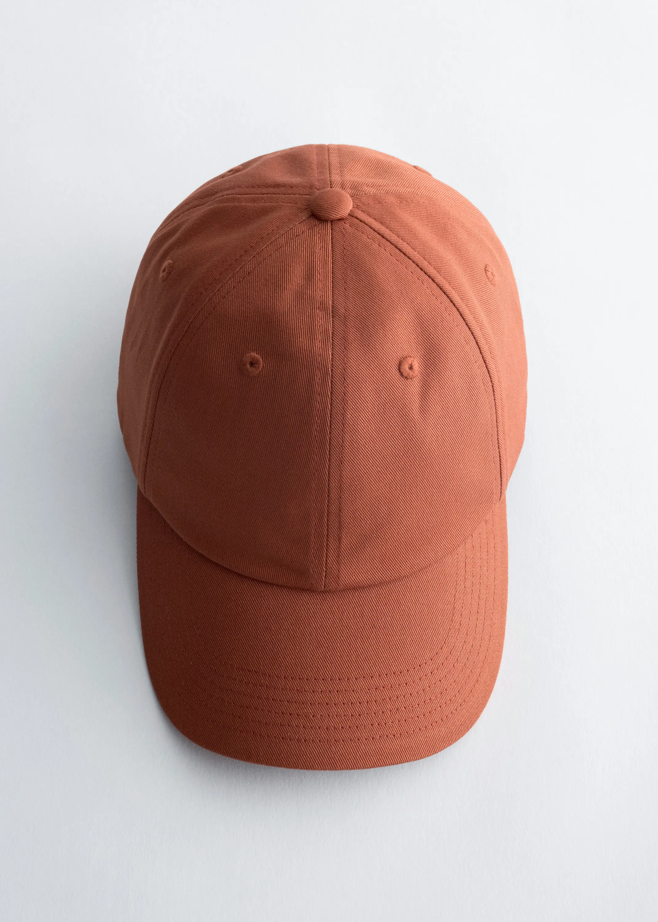 Casquette en sergé de coton - Marron Clair