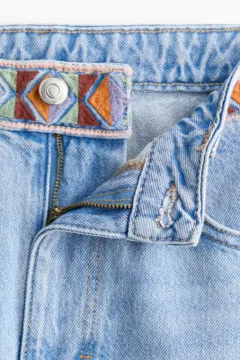 Wide Ultra High Jeans - Bleu denim clair — photo 4