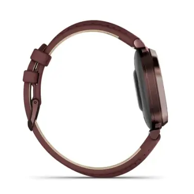 Garmin Lily 2 Classic Dark Bronze bracelet cuir acajou 010-02839-03 — photo 4