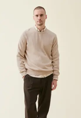 Le pull texturé - Beige clair — photo 2