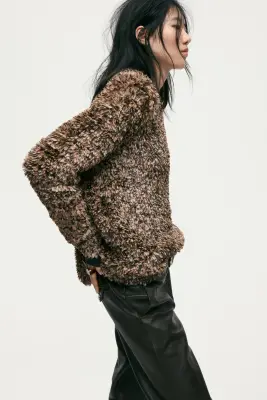 Pull - Beige/moucheté — photo 3