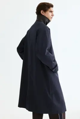 Manteau style Mac - Bleu marine — photo 3
