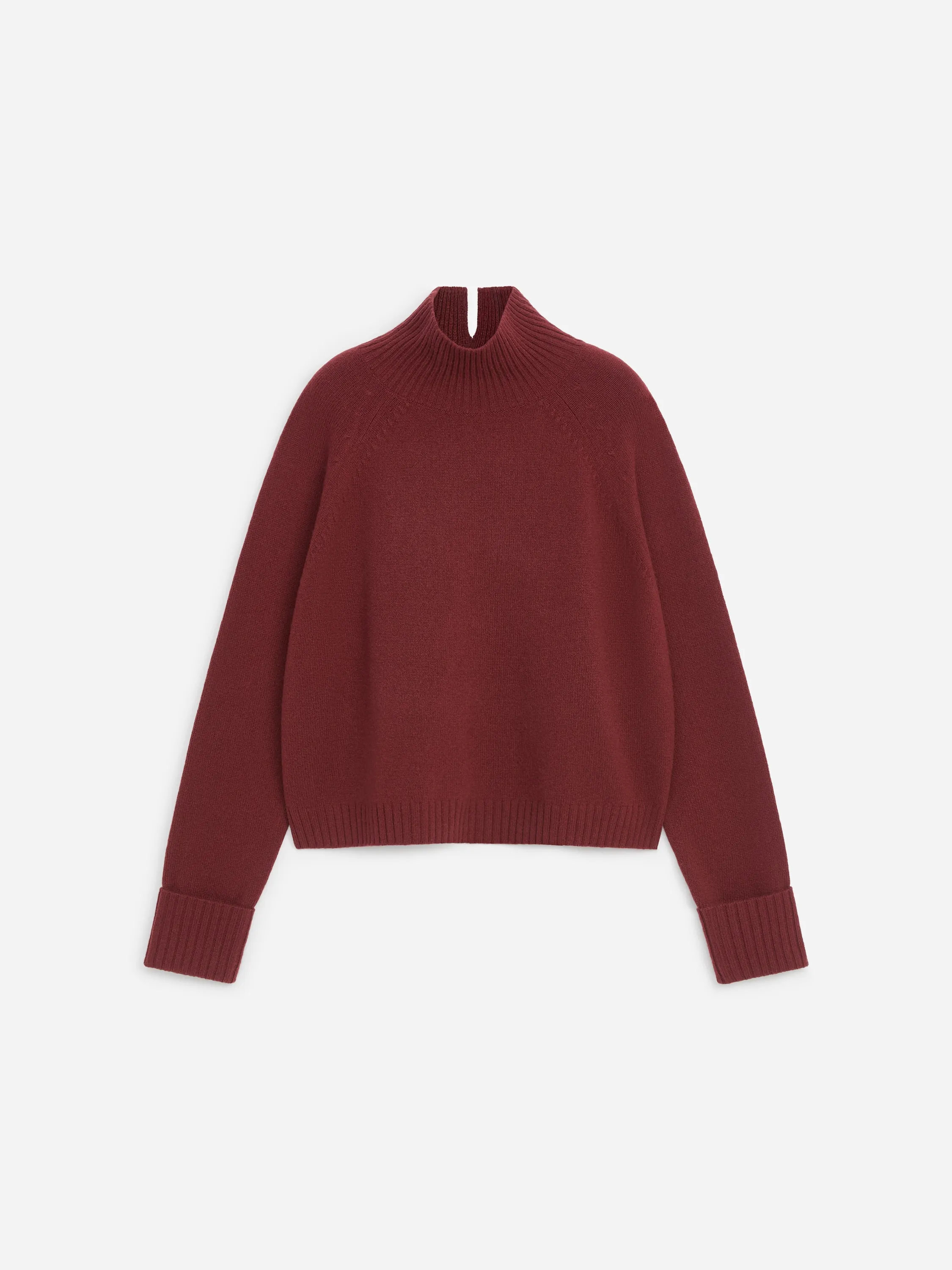 Pull en laine à col roulé - Rouille