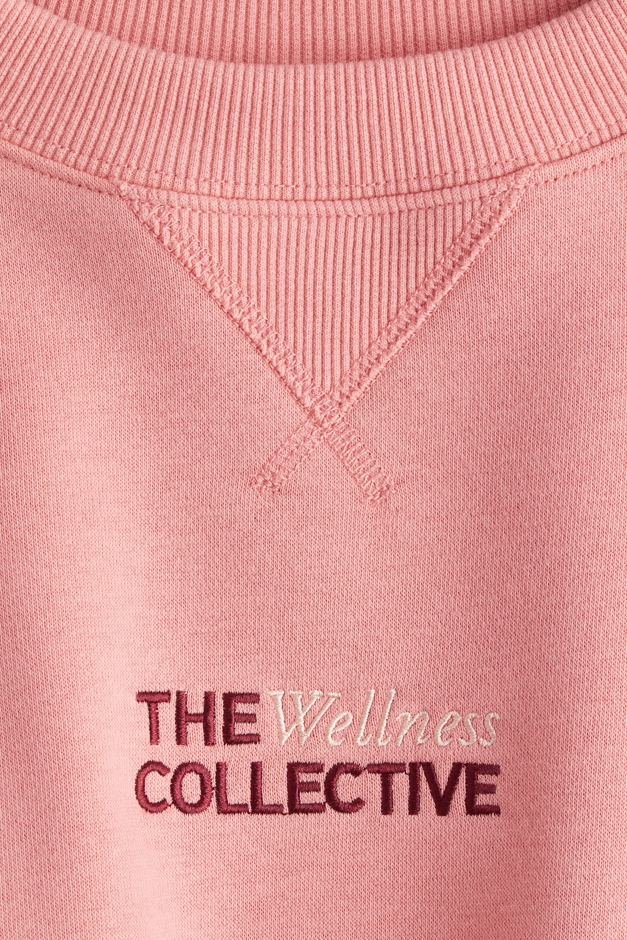 Sweat avec texte - Rose/Wellness