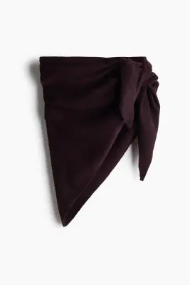Foulard triangulaire en maille - Bordeaux — photo 4