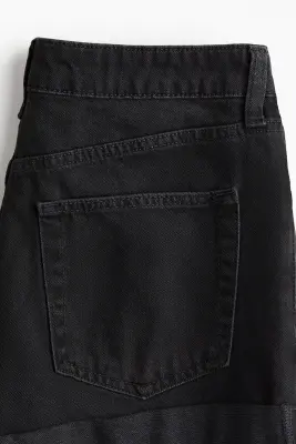 Short High en denim - Noir — photo 1
