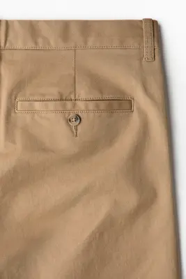 Chino Slim Fit en coton - Beige foncé — photo 4