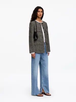 Veste utilitaire en mélange de laine et de coton - Taupe foncé — photo 2