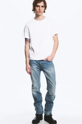 T-SHIRT CLASSIQUE CARRÉ - Blanc — photo 1