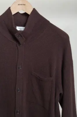 Roberto Collina – Knit LS Shirt – Moro — photo 2
