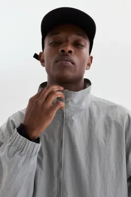 Veste coupe-vent déperlante - Gris clair — photo 2