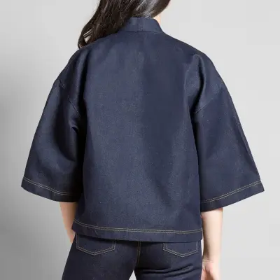 Veste Kimono lin metis Chantala — photo 3