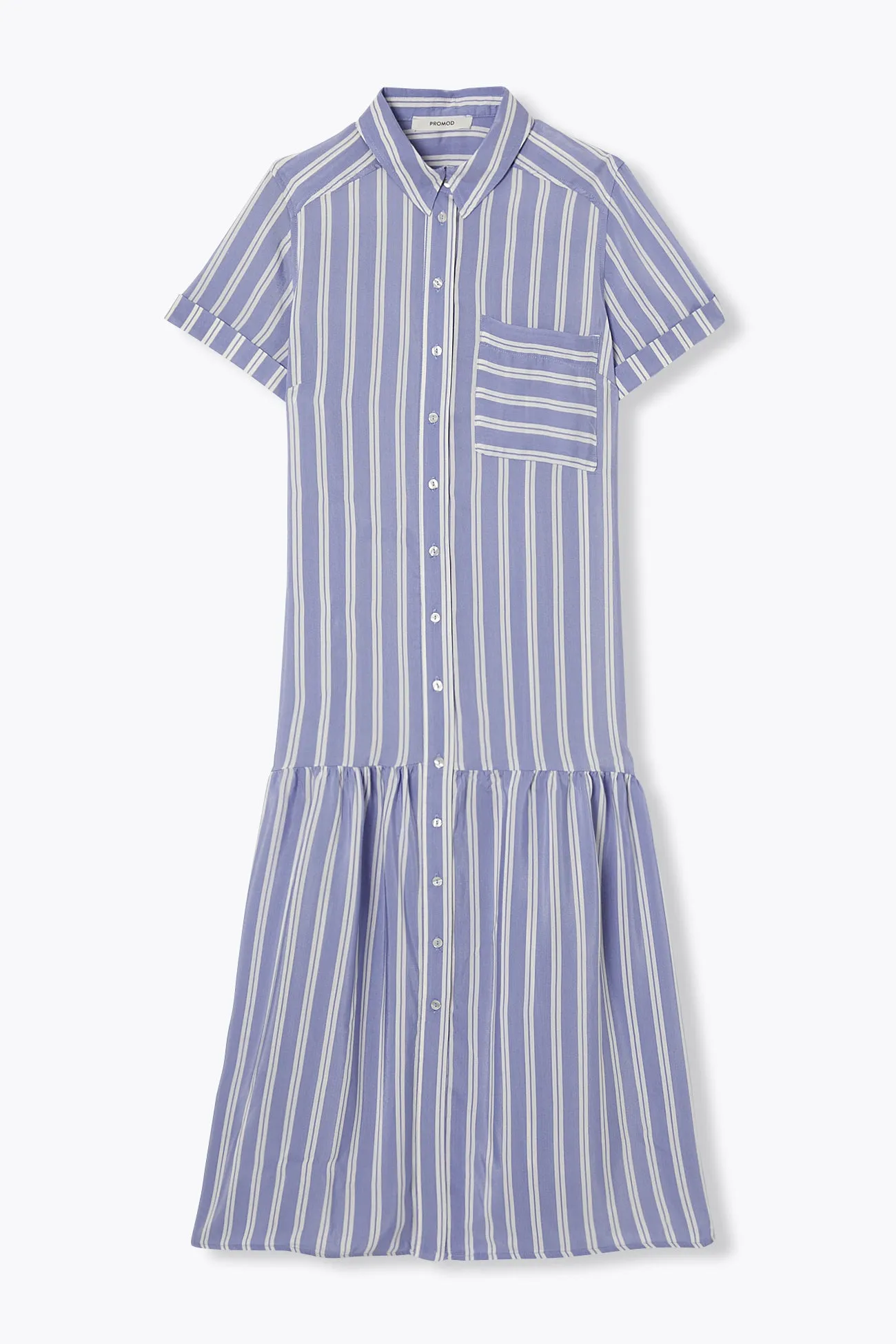 Robe-chemise rayée Femme