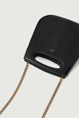 SAC CHERI MINI NOIR LÉZARD — photo 3