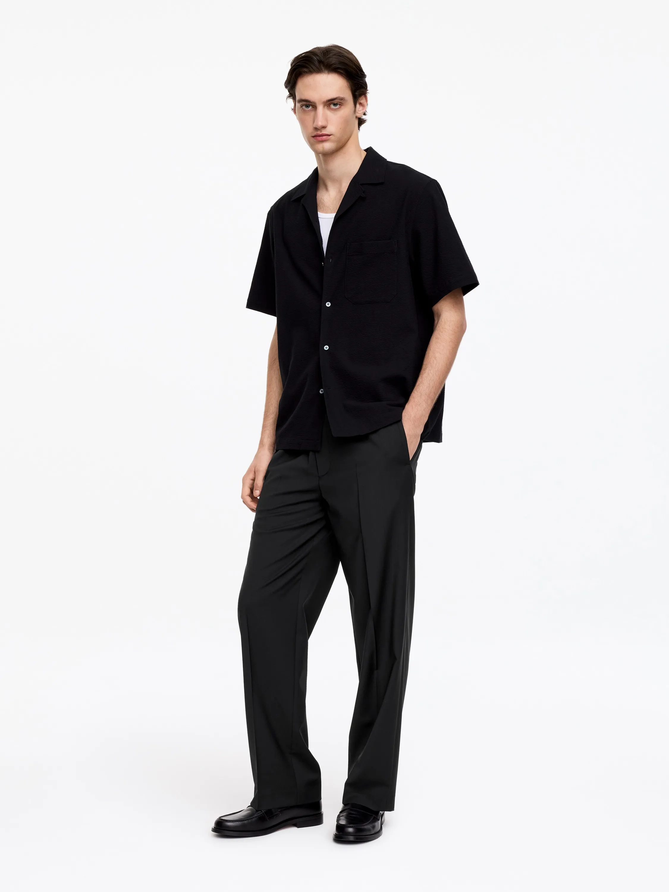 Pantalon ample à enfiler - Noir