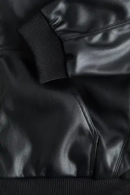 Veste en tissu enduit - Noir — photo 4