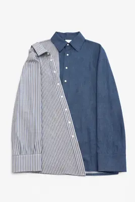 La Double Chemise Jean (Bicolore) — photo 4