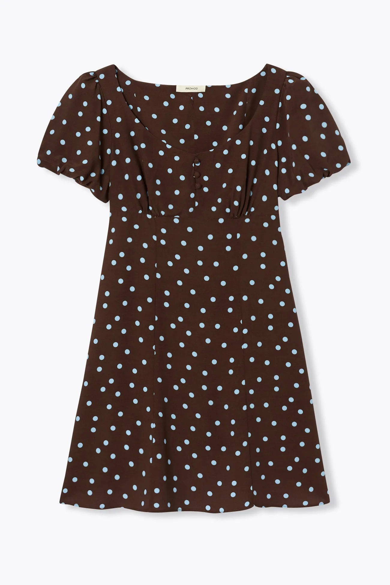 Robe courte à pois Femme
