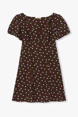 Robe courte à pois Femme — photo 1