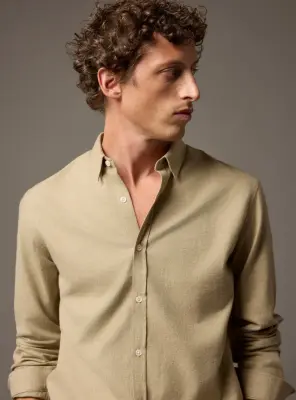 Chemise Mercer Mixed Beige — photo 4