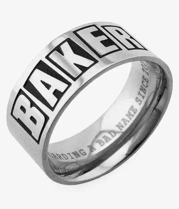 Bague baker brand logo – silver