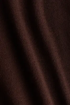 Pantalon en maille fine - Marron foncé — photo 4