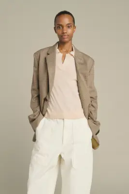 VESTE HERMOSA MARRON/BEIGE — photo 3
